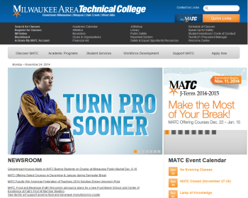 Milwaukee Area Technical College Web page