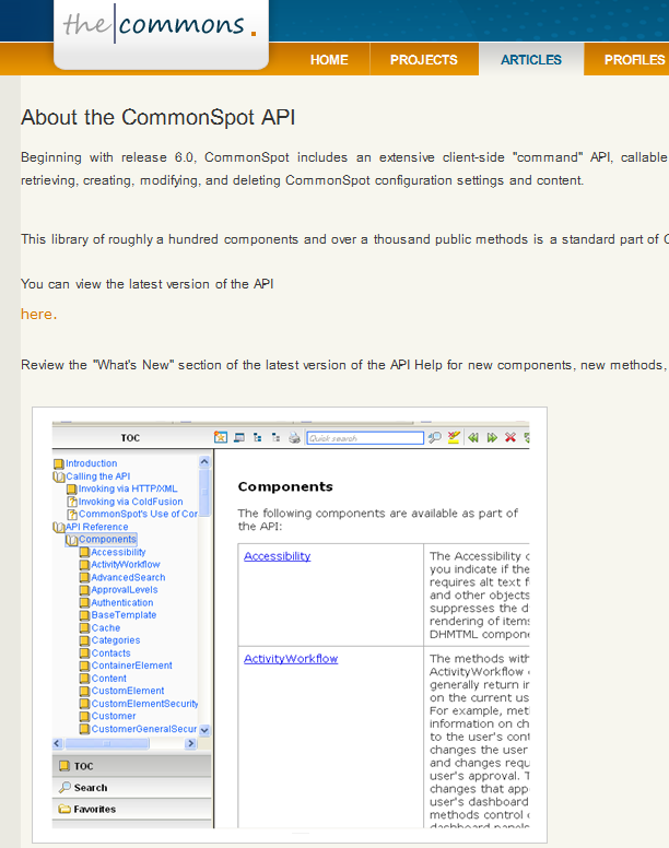 API Community Site