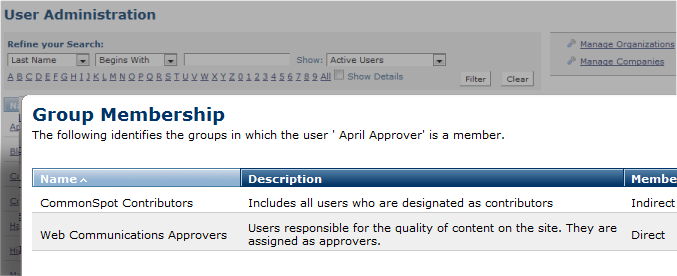 Group Membership - Nested Groups 