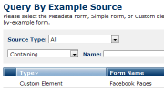 Query by Example Forms Feature Thumbnail