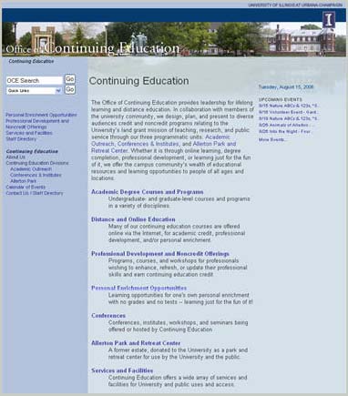 University of Illinois at Urbana Champaign, Continuing Education