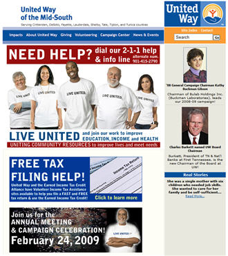 United Way of Mid-South Screenshot - 330x370 - 02