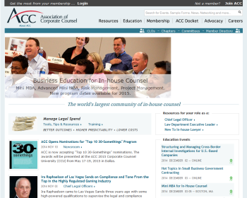Association of Corporate Counsel Web page