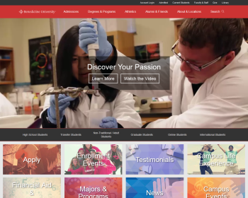 Benedictine University Web page