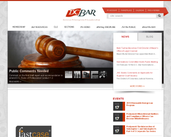 The District Of Columbia Bar Web page
