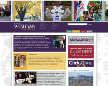 Wesleyan College Web page