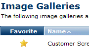 A portion of the Image Galleries dialog::Image Galleries Thumbnail