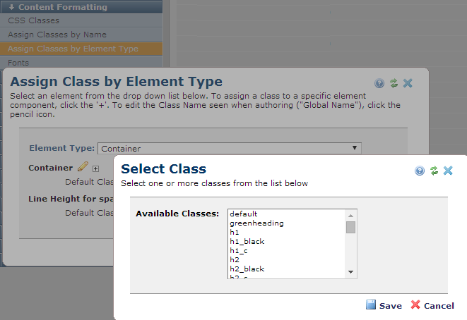 Assign by Element Type