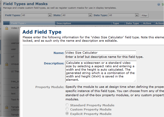 Add Field Type