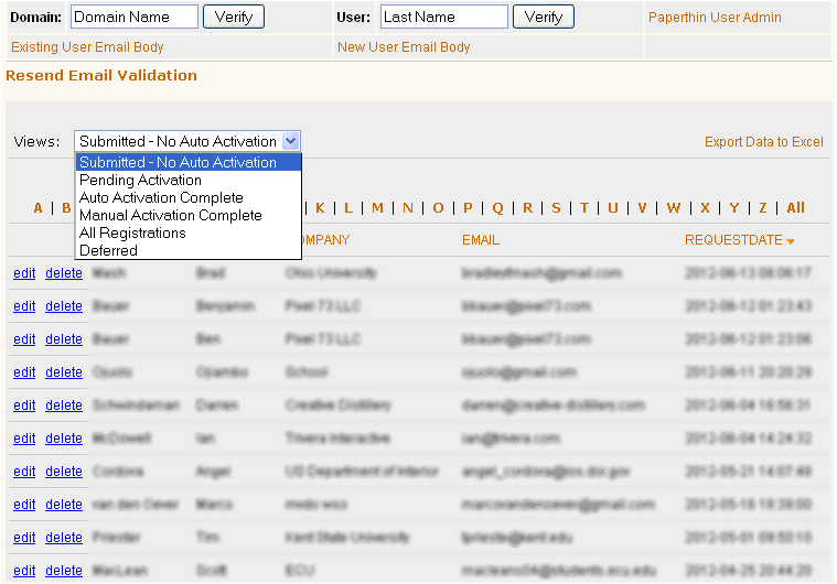 Datasheet Registration