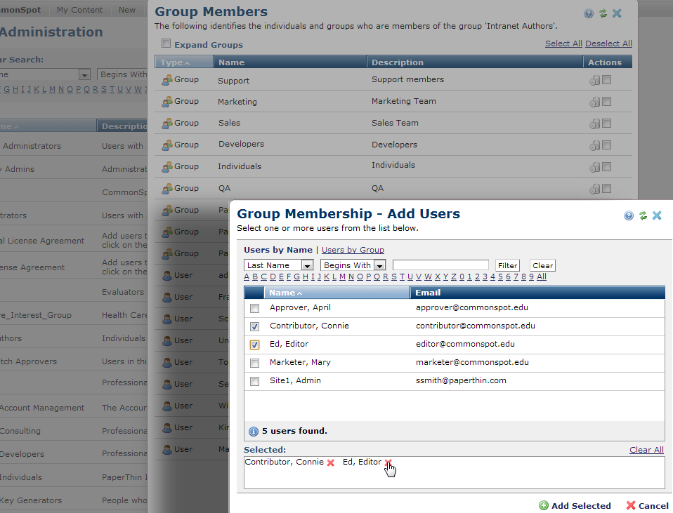 Group Membership