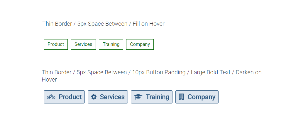 Call to Action Buttons (Outlined) Call to Action Buttons (Outlined)