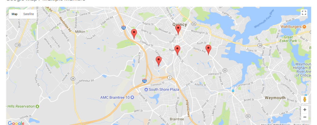 Maps Widget Multiple Markers