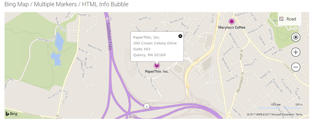 Bing Maps Widget Bing Maps Widget