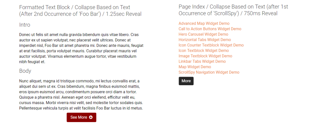 ReadMore Demo 2 ReadMore Widget Demo 2