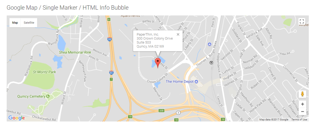 Advanced Maps Widget with Single Marker Advanced Maps Widget with Single Marker