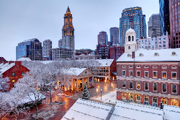 Boston Winter Skyline